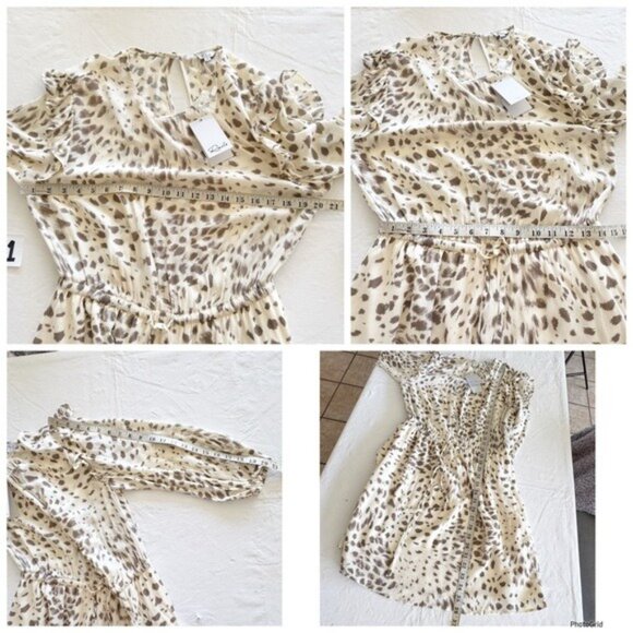 RAILS Ora Puma Animal Print summer Mini Dress Size M - Picture 12 of 13